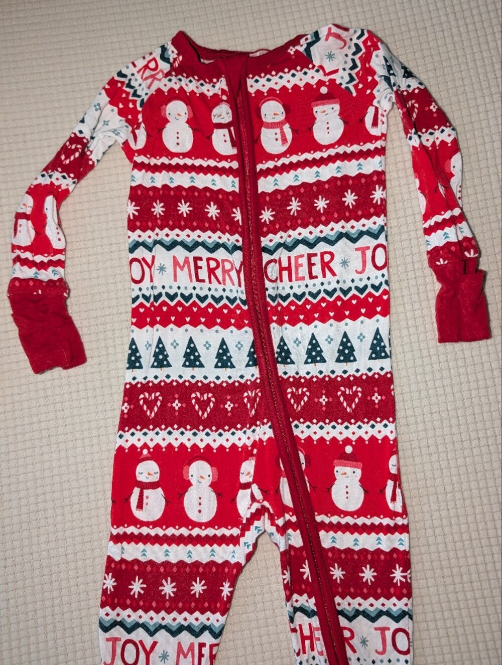 12-18mo Little Sleepies Christmas Zippy